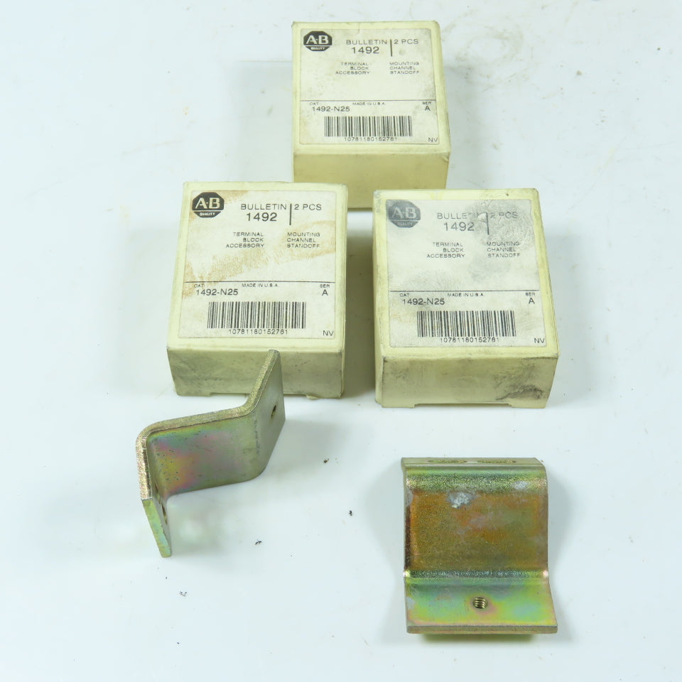 Allen-Bradley 1492-N25 Terminal Block Mounting Channel Standoff Ser A Lot of 3