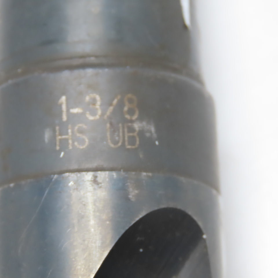 Union Butterfield 1-3/8" OD 2 Flute Drill Bit Morse Taper 4 MT4 15" OAL 118°