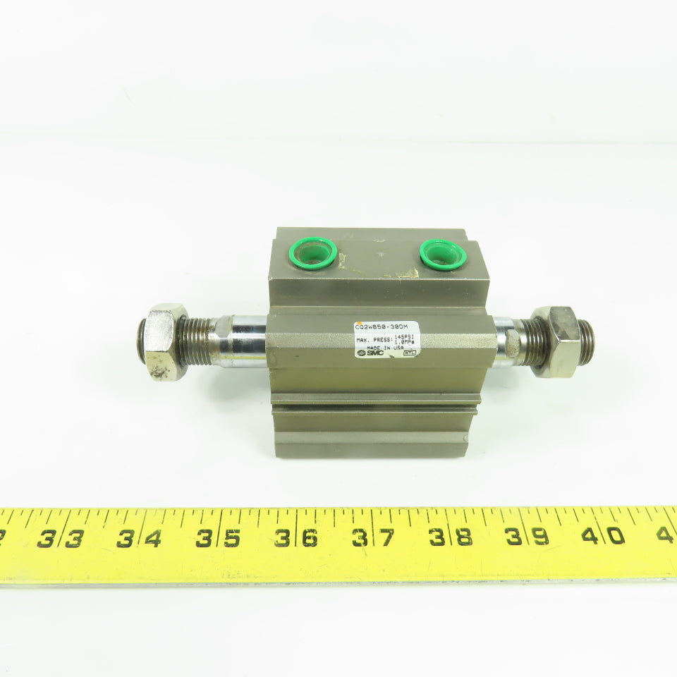 SMC CQ2WB50-30DM Double End Pneumatic Cylinder 50mm Bore 30mm Stroke 145PSI