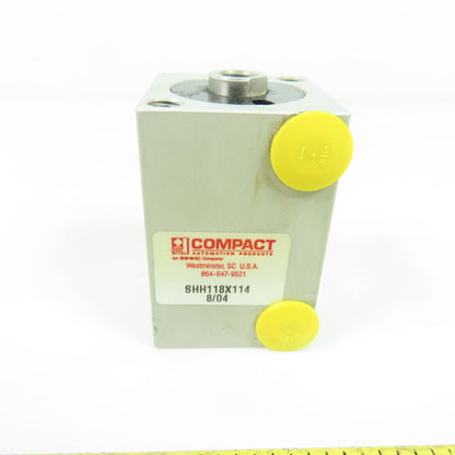 Compact Automation SHH118X114 8/04 Pneumatic Cylinder 1-1/4" Stroke 1-1/8" Bore