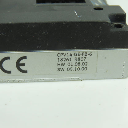 Festo CPV14-GE-FB-6 Electrical Interface Valve Terminal 6-Slot
