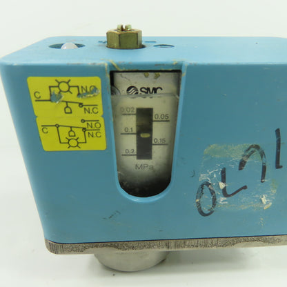 SMC ISC302-02BL5-X220 Pressure Switch 0.2MPa 30VDC 0.1A