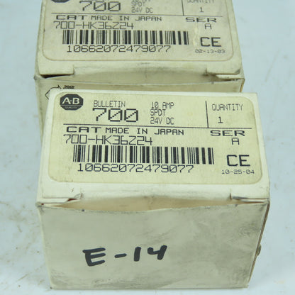 Allen-Bradley 700-HK36Z24 Slim Line Plug In Relay 24VDC Ser A Lot Of 3