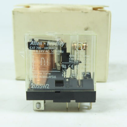 Allen-Bradley 700-HK36A24 Slim Line Plug In Relay 24V AC 50/60HZ Ser A