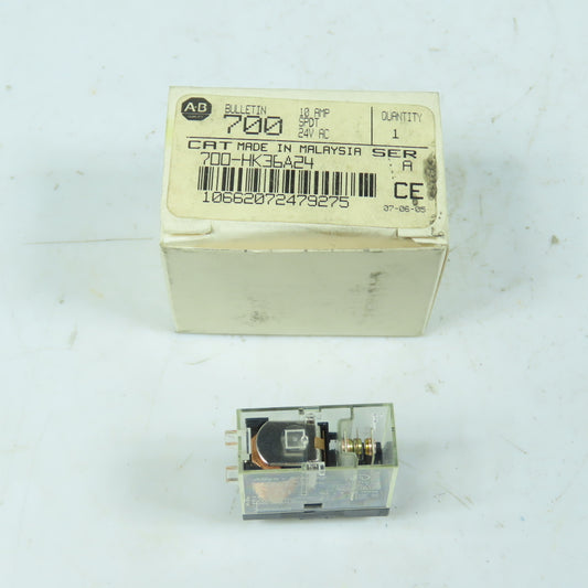 Allen-Bradley 700-HK36A24 Slim Line Plug In Relay 24V AC 50/60HZ Ser A