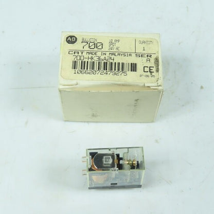 Allen-Bradley 700-HK36A24 Slim Line Plug In Relay 24V AC 50/60HZ Ser A