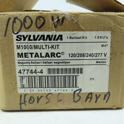 Sylvania 47744-4 M1000/MULTI-KIT 1000W Metal Halide Magnetic Ballast 120-277V