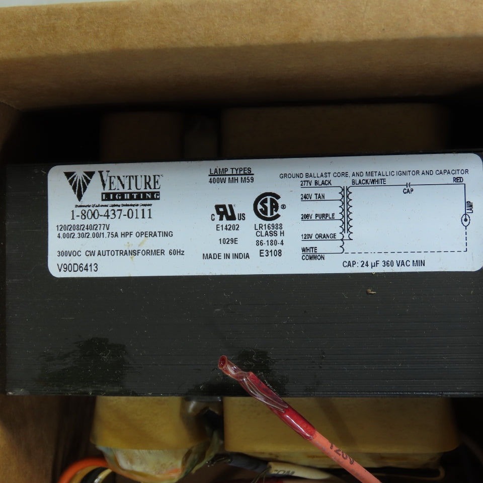 Venture V90D6413 400W Metal Halide Ballast Kit 120-277V M59 CW Autotransformer