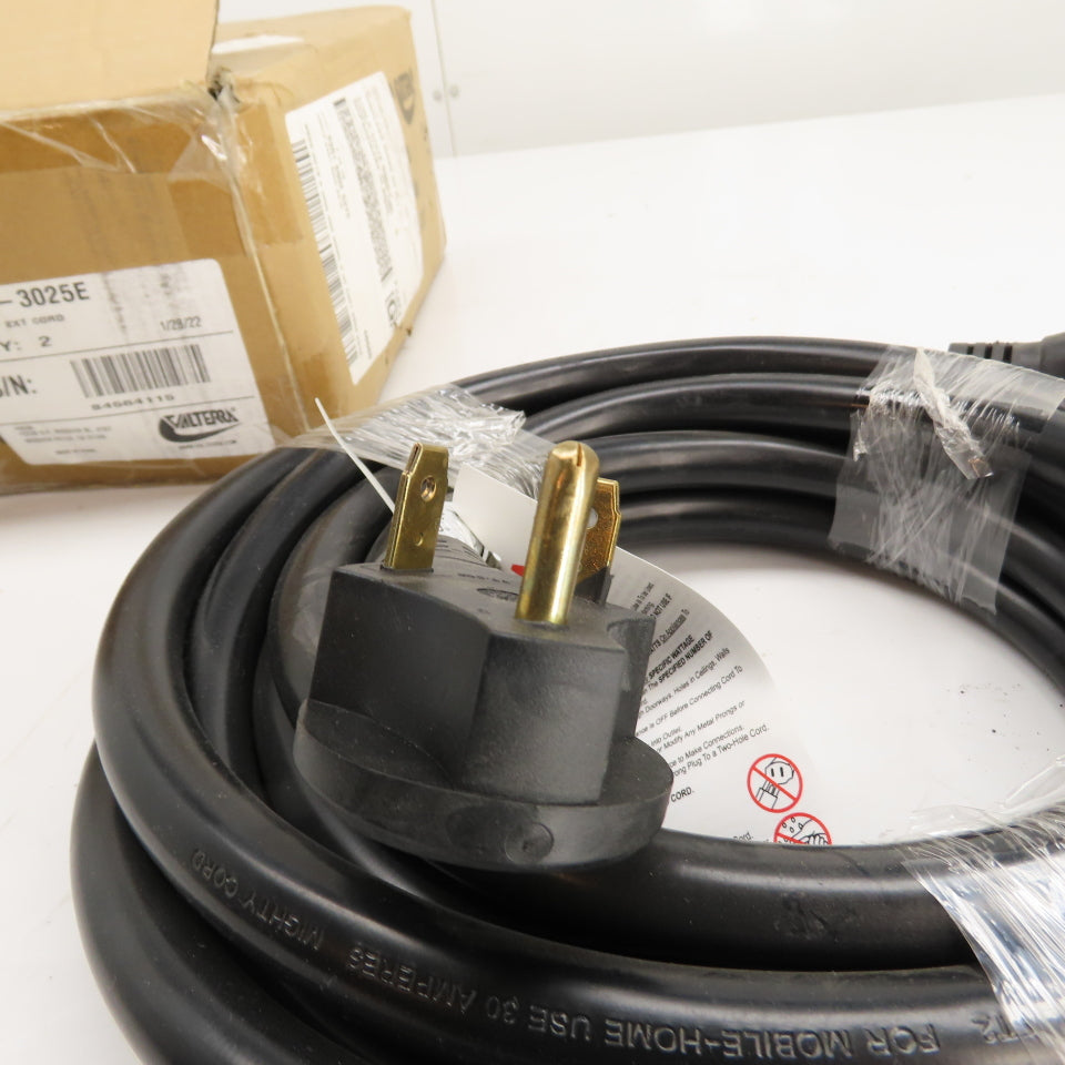 Valterra A10-3025E Mighty Cord 30A 25ft RV Extension Cord TT-30P to TT-30R