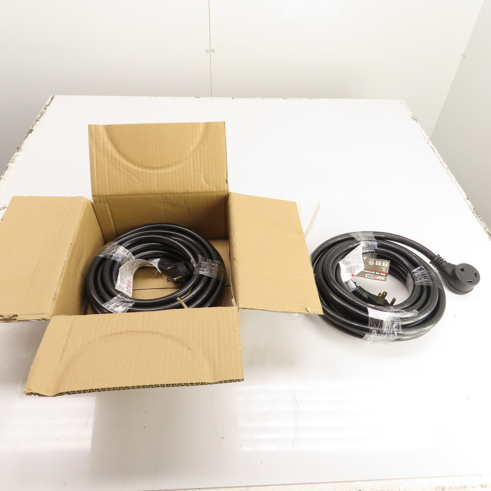 Valterra A10-3025E Mighty Cord 30A 25ft RV Extension Cord TT-30P to TT-30R Lot/2