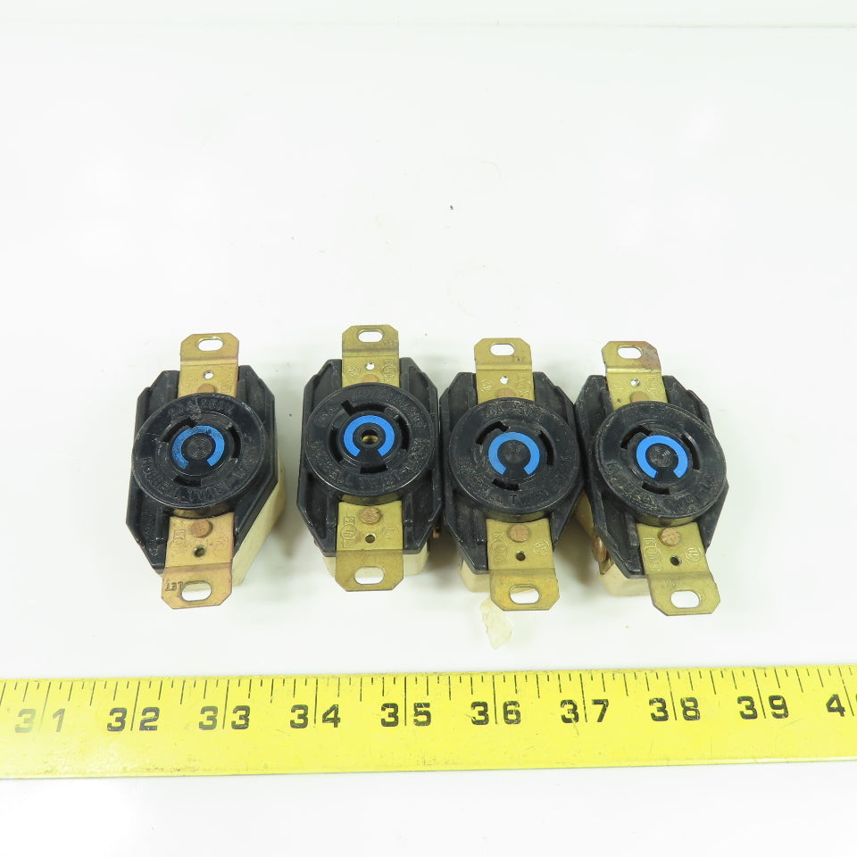 Hubbell Twist-Lock 20A 250V 2-Pole 3-Wire Receptacle Lot Of 5