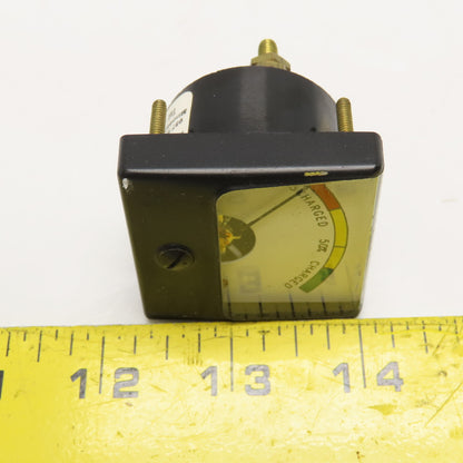 Simpson Battery Charge Indicator Panel Meter 1-3/4" Square