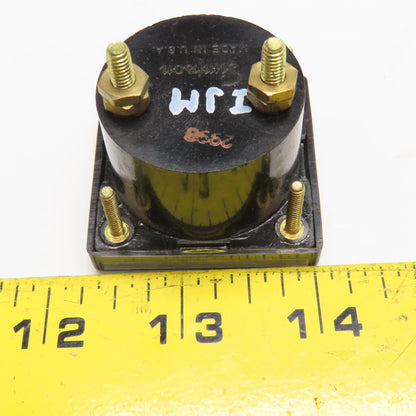 Simpson Battery Charge Indicator Panel Meter 1-3/4" Square