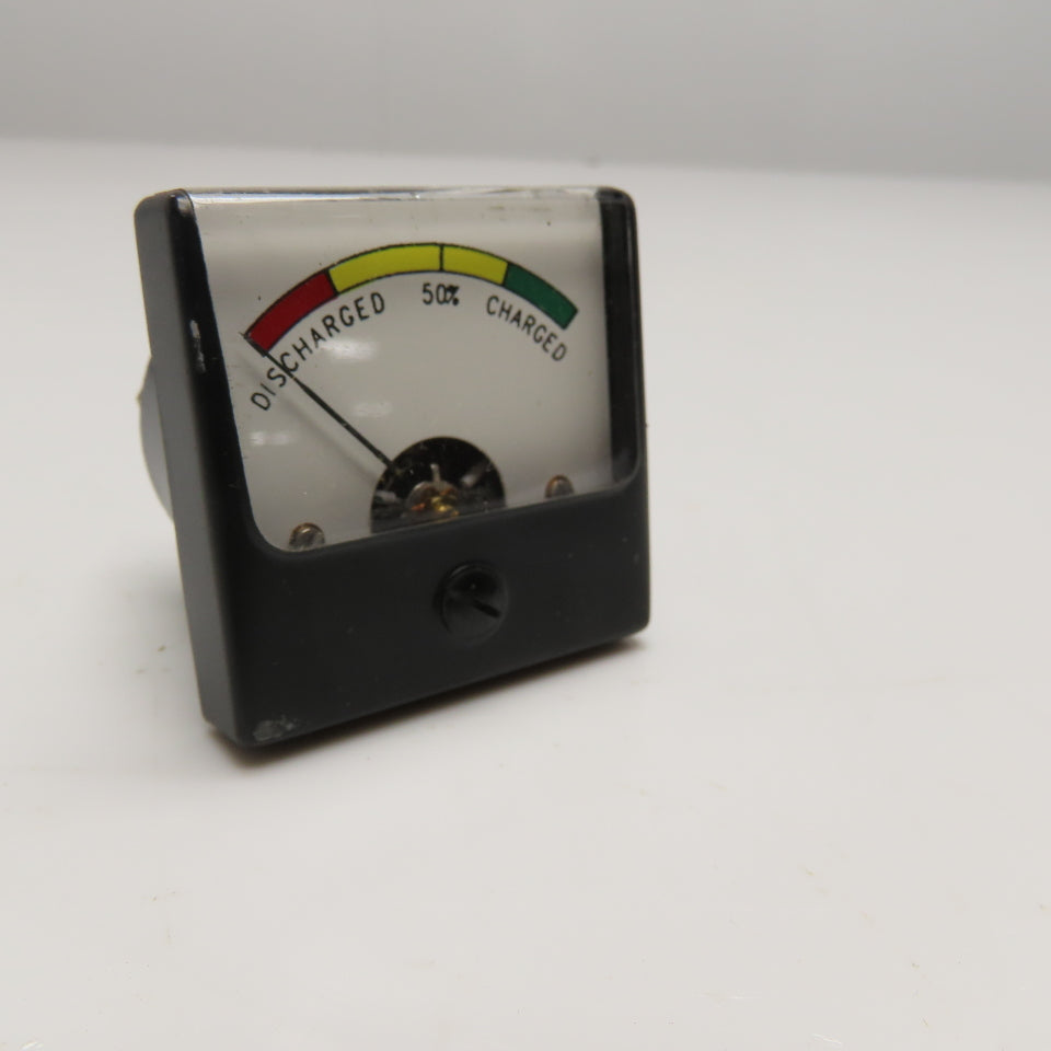 Simpson Battery Charge Indicator Panel Meter 1-3/4" Square
