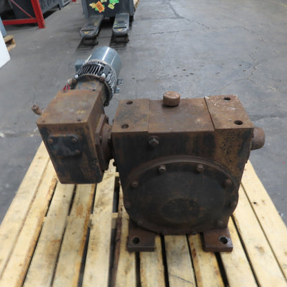 1HP Gear Motor 1RPM Output 230/460V 3Ph 90VDC Clutch