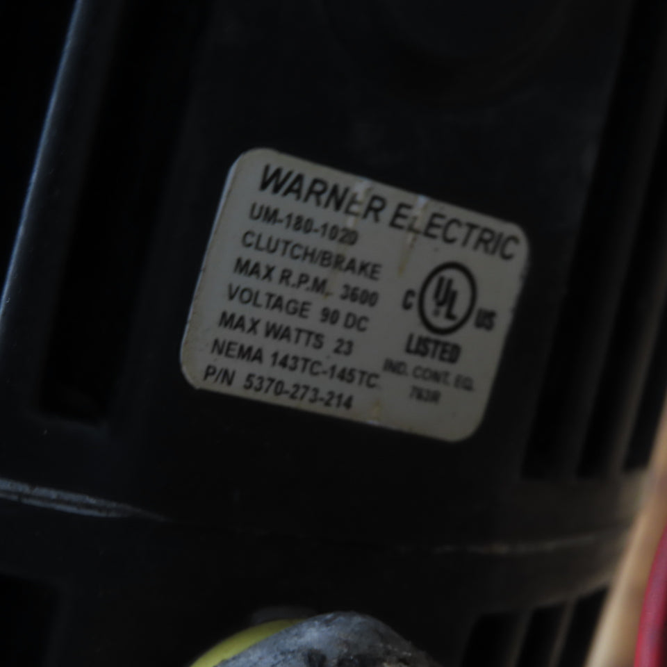1HP Gear Motor 1RPM Output 230/460V 3Ph 90VDC Clutch