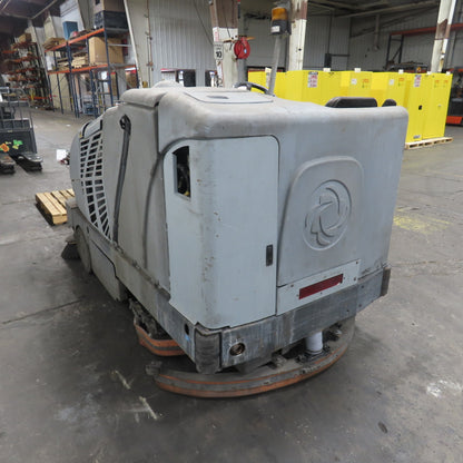 Advance Nilfisk Captor 4800 LPG Ride On Floor Sweeper Scrubber 62" Sweep 1970Hrs