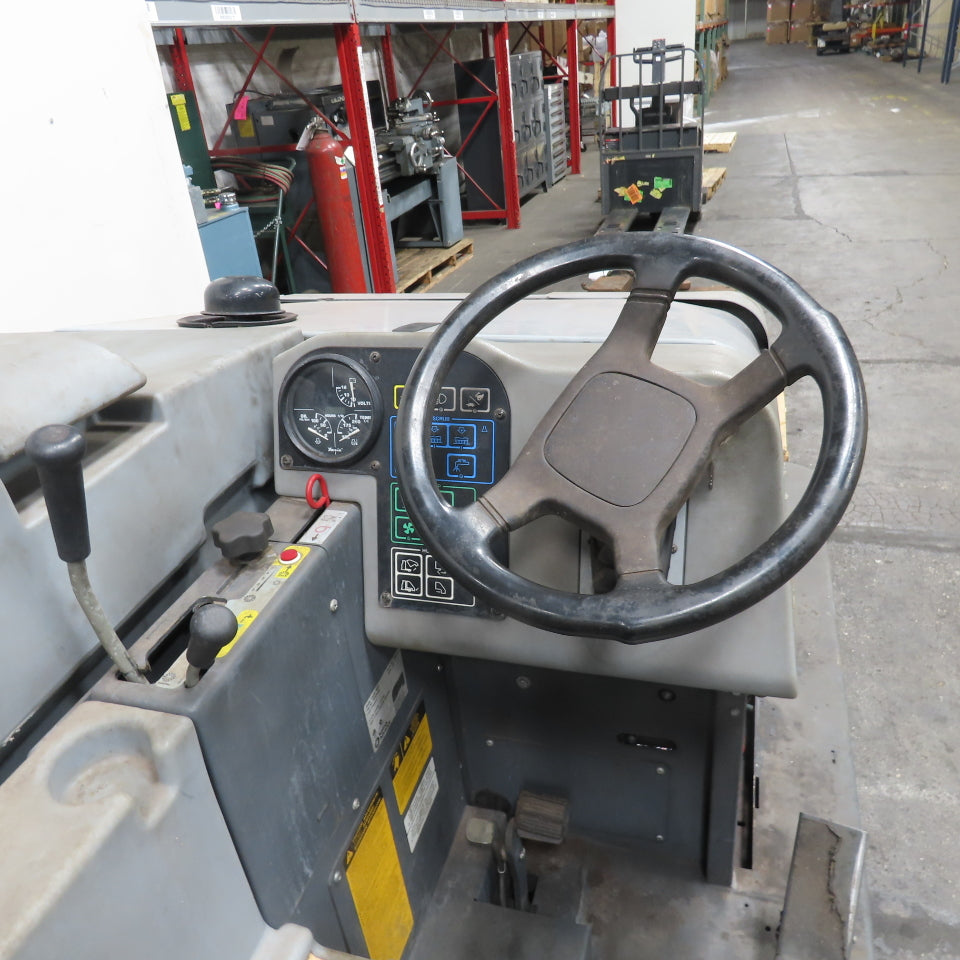 Advance Nilfisk Captor 4800 LPG Ride On Floor Sweeper Scrubber 62" Sweep 1970Hrs