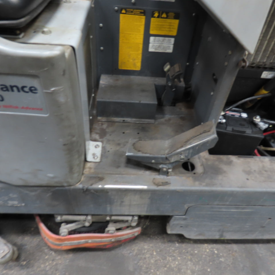 Advance Nilfisk Captor 4800 LPG Ride On Floor Sweeper Scrubber 62" Sweep 1970Hrs