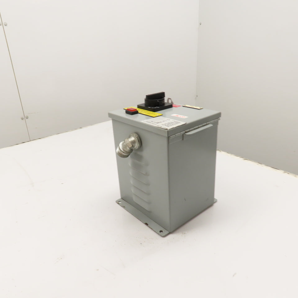Daykin MDGTC-05 1000VA 480V Primary 120V Secondary Transformer Disconnect Switch