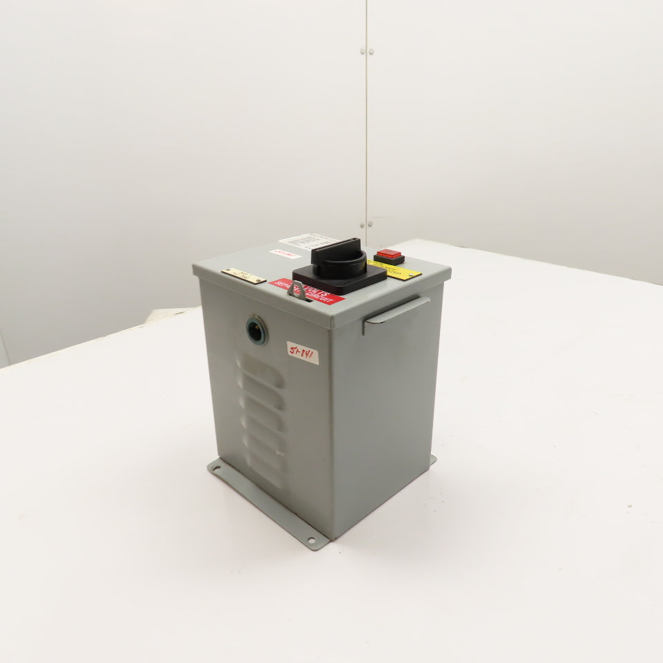Daykin MDGTC-05 1000VA 480V Primary 120V Secondary Transformer Disconnect Switch