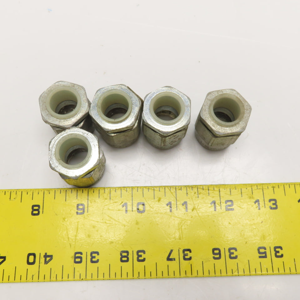 Appleton HUB59 1/2" IMC Rigid Conduit Hub Electroplated Zinc Lot Of 5