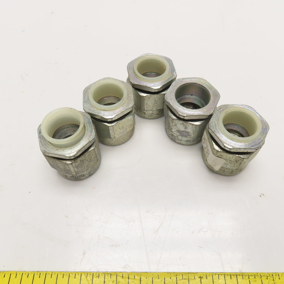 Appleton HUB75 3/4" IMC Rigid Conduit Hub Electroplated Zinc Lot Of 5