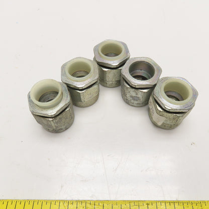 Appleton HUB75 3/4" IMC Rigid Conduit Hub Electroplated Zinc Lot Of 5