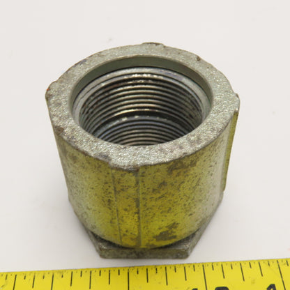 Appleton 1-1/4" IMC Rigid Conduit 3 Piece Coupling Electroplated Zinc