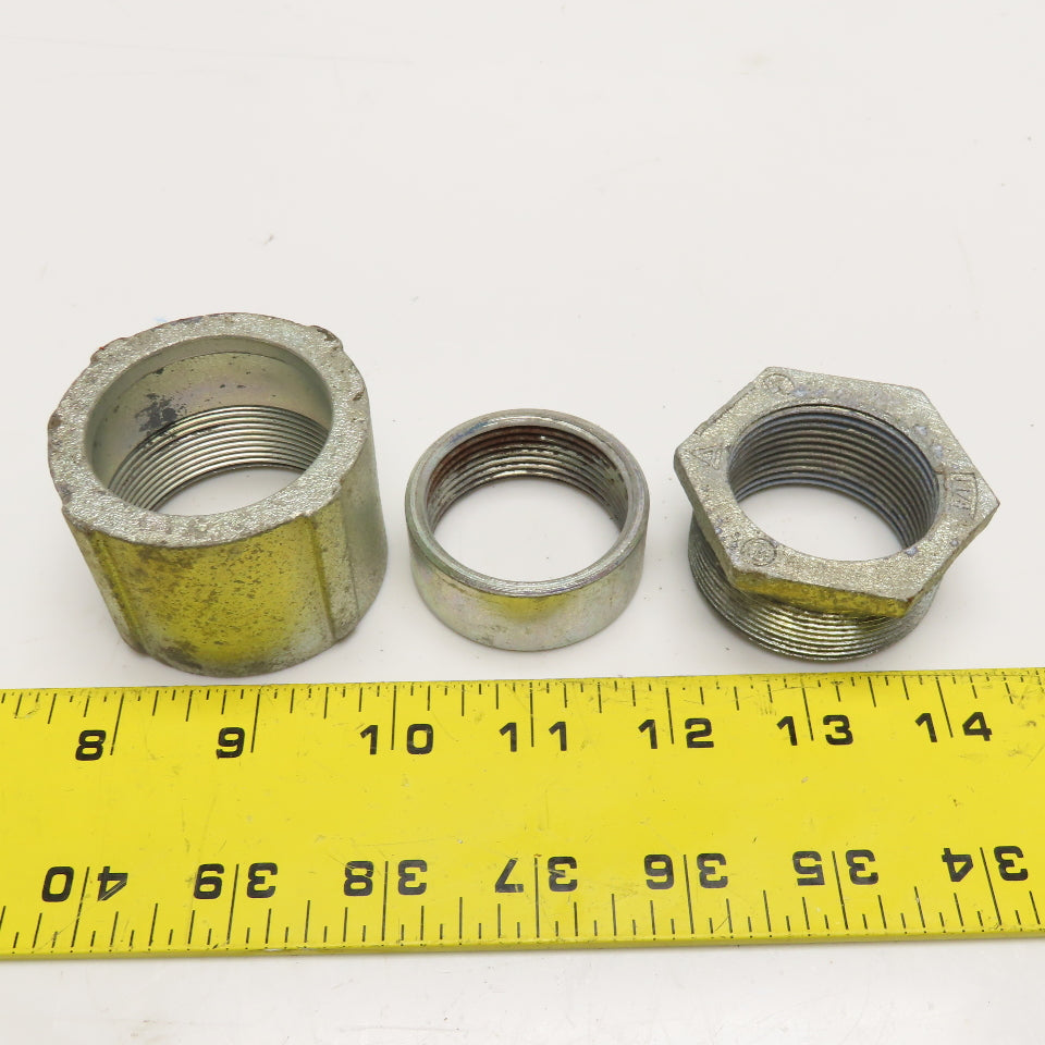 Appleton 1-1/4" IMC Rigid Conduit 3 Piece Coupling Electroplated Zinc