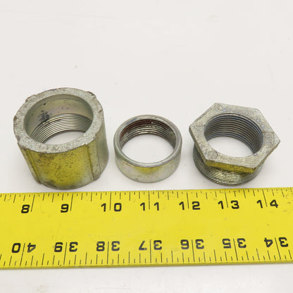 Appleton 1-1/4" IMC Rigid Conduit 3 Piece Coupling Electroplated Zinc