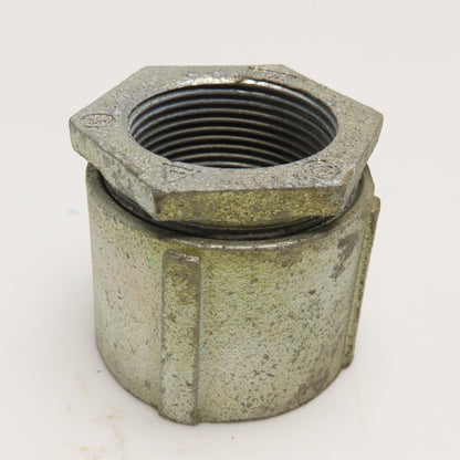 Appleton 1-1/4" IMC Rigid Conduit 3 Piece Coupling Electroplated Zinc