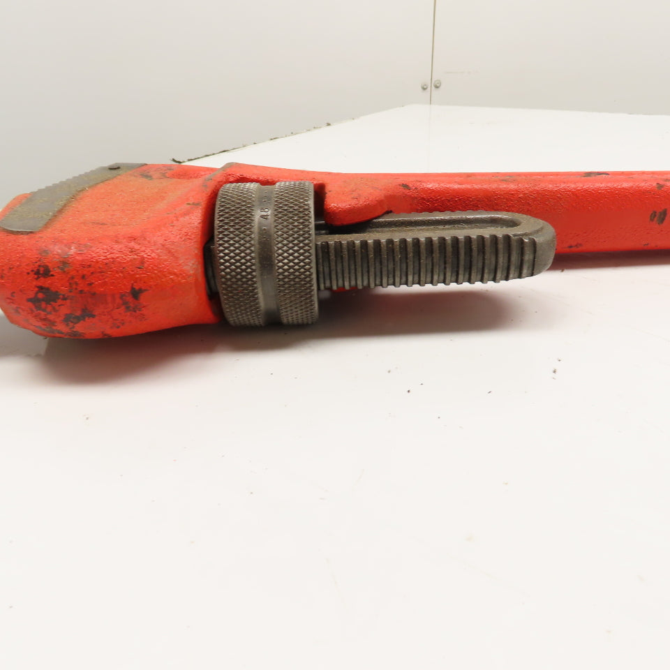 RIDGID 31040 48" Heavy Duty Straight Pipe Wrench 6" Capacity (Clean)