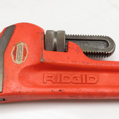 RIDGID 31040 48" Heavy Duty Straight Pipe Wrench 6" Capacity (Clean)