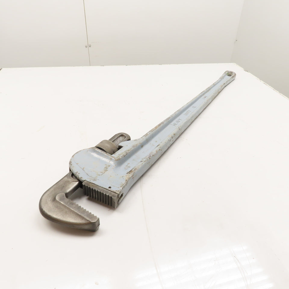 Pittsburg 48" Aluminum Straight Pipe Wrench 4.5" Capacity