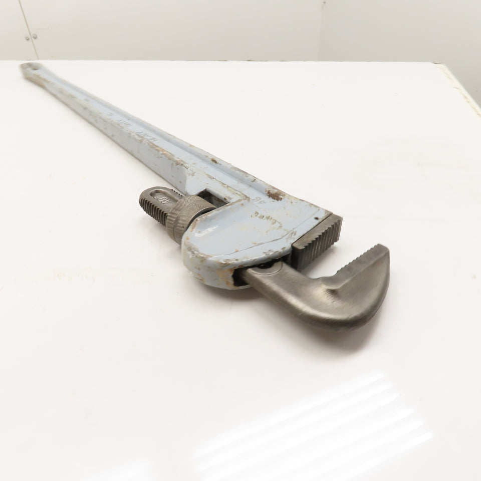 Pittsburg 48" Aluminum Straight Pipe Wrench 4.5" Capacity
