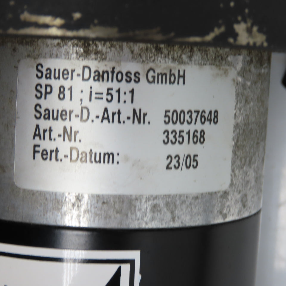 Sauer Danfoss 50063076 TSA106-65 0.5kW 32V Electric Steering Motor with Gearbox