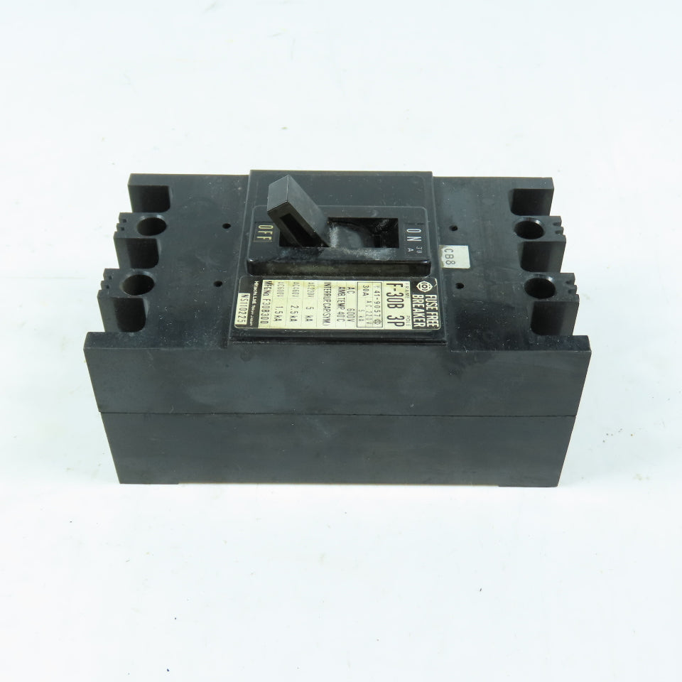 Hitachi F30B300 F-30B 30A 600V 3-Pole Circuit Breaker