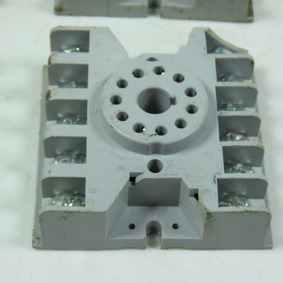 Potter & Brumfield 27E123 11-Pin Octal Relay Sockets 10A 300V Lot Of 4