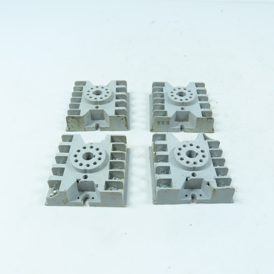 Potter & Brumfield 27E123 11-Pin Octal Relay Sockets 10A 300V Lot Of 4