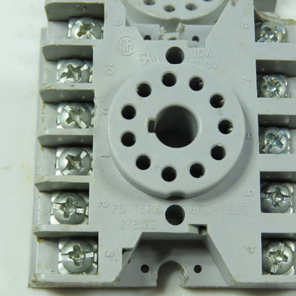 Potter & Brumfield 27E123 11-Pin Octal Relay Sockets 10A 300V Lot Of 4