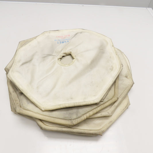 W2T227685 16" Octagonal Pressure Filter Press Gasketed Filter Cloth Lot Of 7