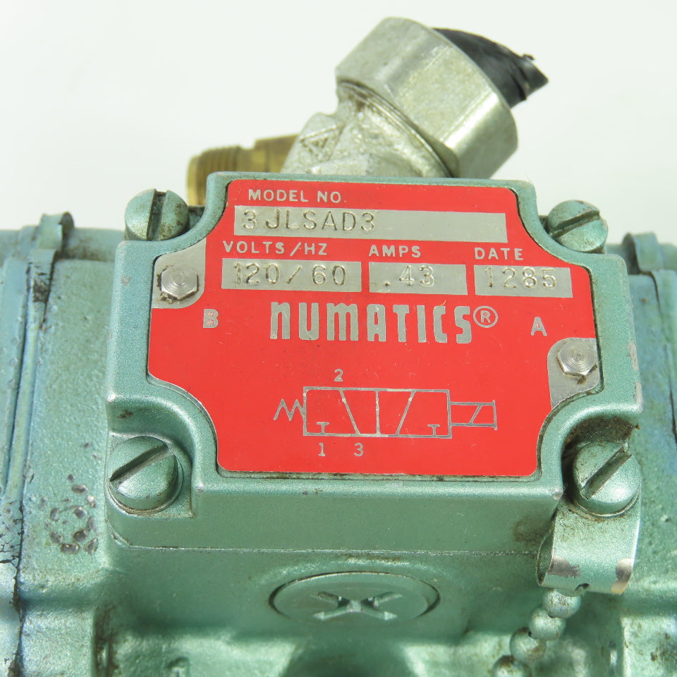Numatics 3JLSAD3 Pneumatic Valve 120V 60Hz 0.43A