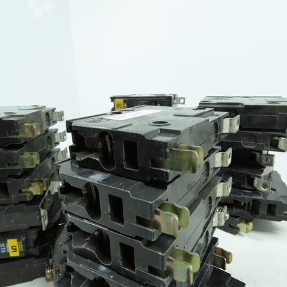 Square D Type QOB 20A Single Pole Circuit Breakers 120/240VAC Lot Of 24