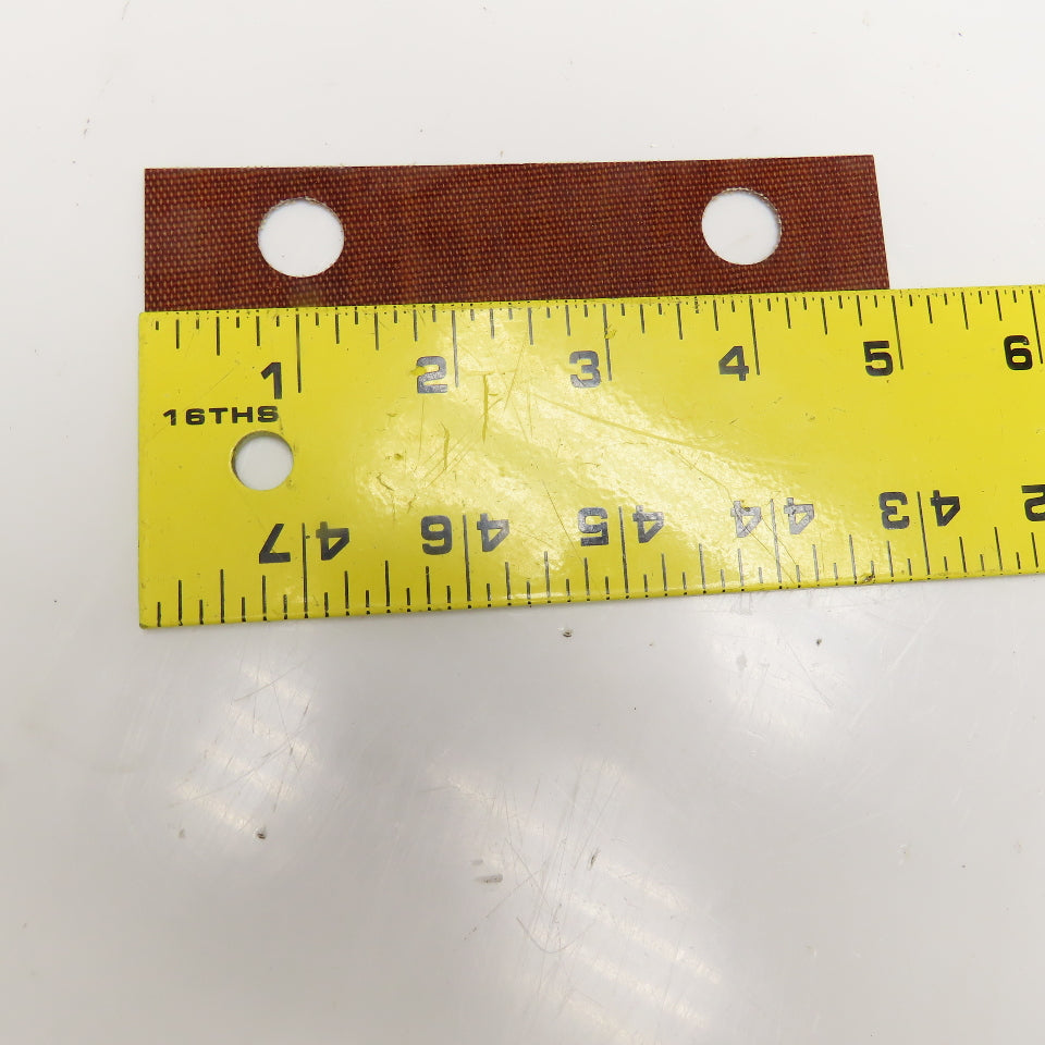 5" x 1/2" x 0.035" Thick Phenolic Type Heat Gasket 3" Hole Centers Lot Of 16