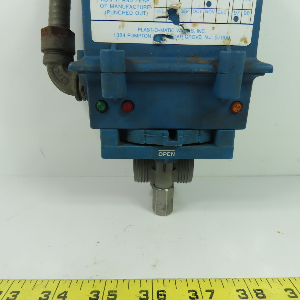 True Blue Plas-O-Matic EBV-65 Electric Actuator Valve 1/2" 120VAC 2A