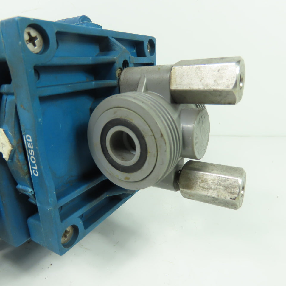 True Blue Plas-O-Matic EBV-65 Electric Actuator Valve 1/2" 120VAC 2A