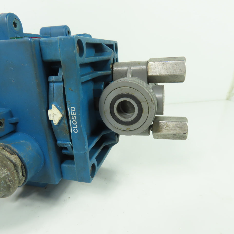 True Blue Plas-O-Matic EBV-65 Electric Actuator Valve 1/2" 120VAC 2A