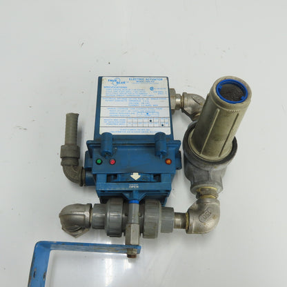 True Blue Plas-O-Matic EBV-65 Electric Actuator Valve 1/2" 120VAC 2A