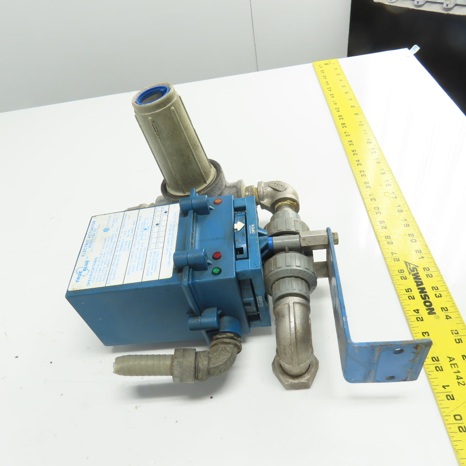 True Blue Plas-O-Matic EBV-65 Electric Actuator Valve 1/2" 120VAC 2A